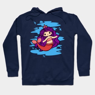 Cute Mermaid Illustration Hoodie